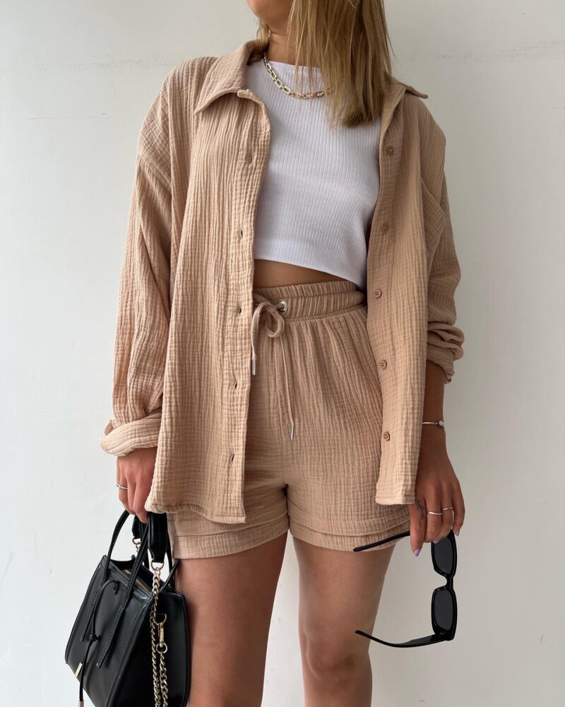 Monique™ | Katoenen tweedelige set
