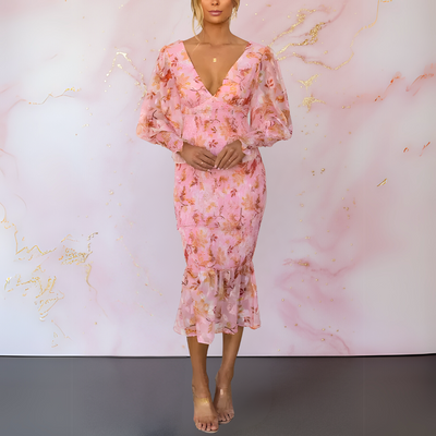 Ella™ | Elegante bloemen jurk