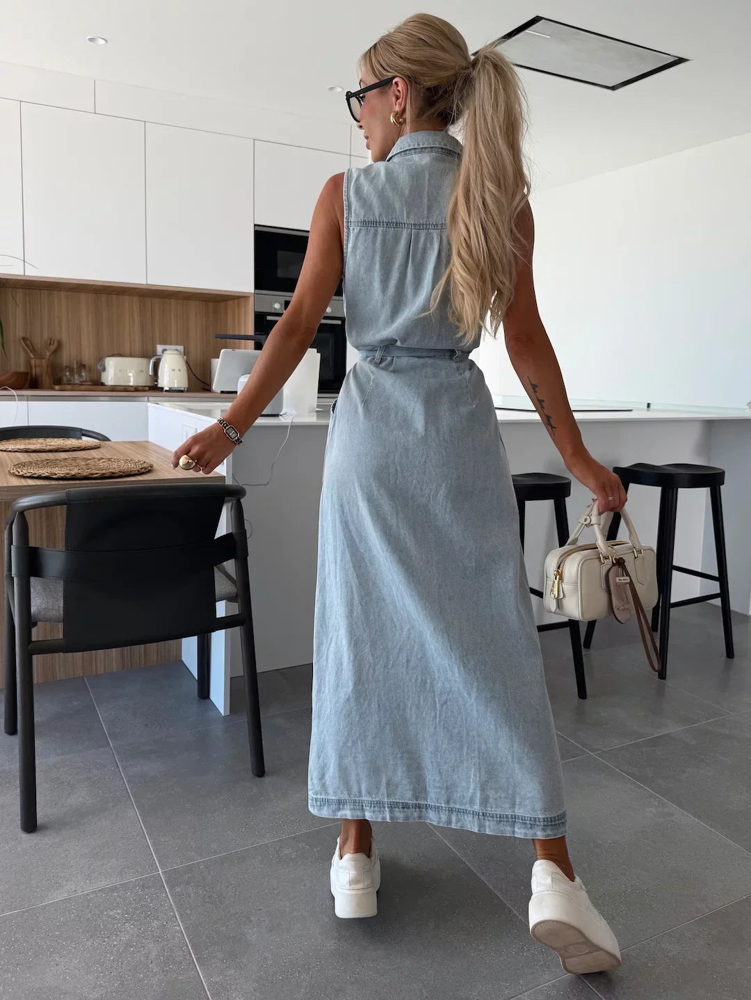 Marleen™ | Maxi Denim Jurk