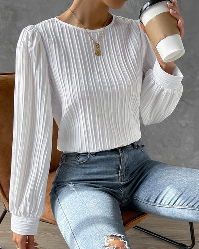 Bianca™ | Elegante blouse met lange lantaarn mouwen
