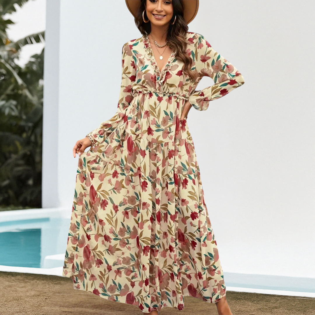 Helga™  | Elegante Bloemen Jurk
