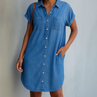 Sandra™ | Spijkerstof Blouse