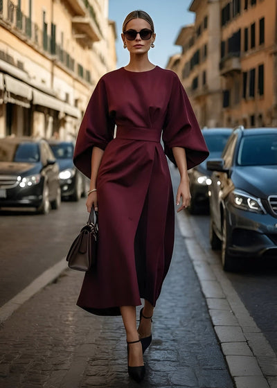 Louise™ | Elegante jurk met wijde mouwen