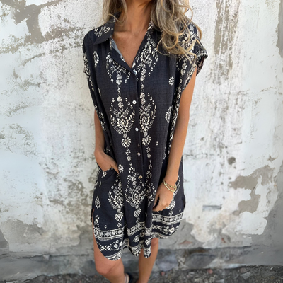 Anna™ | Elegante jurk met print