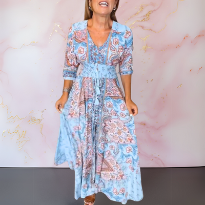 Marga™ | Elegante zomerjurk met v-hals