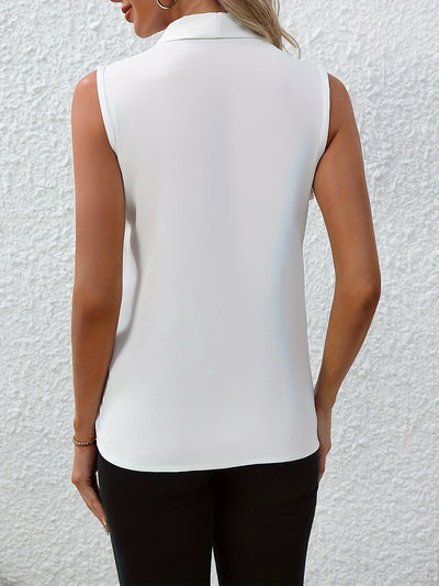 Annabel™ | Mouwloze V-Hals Blouse