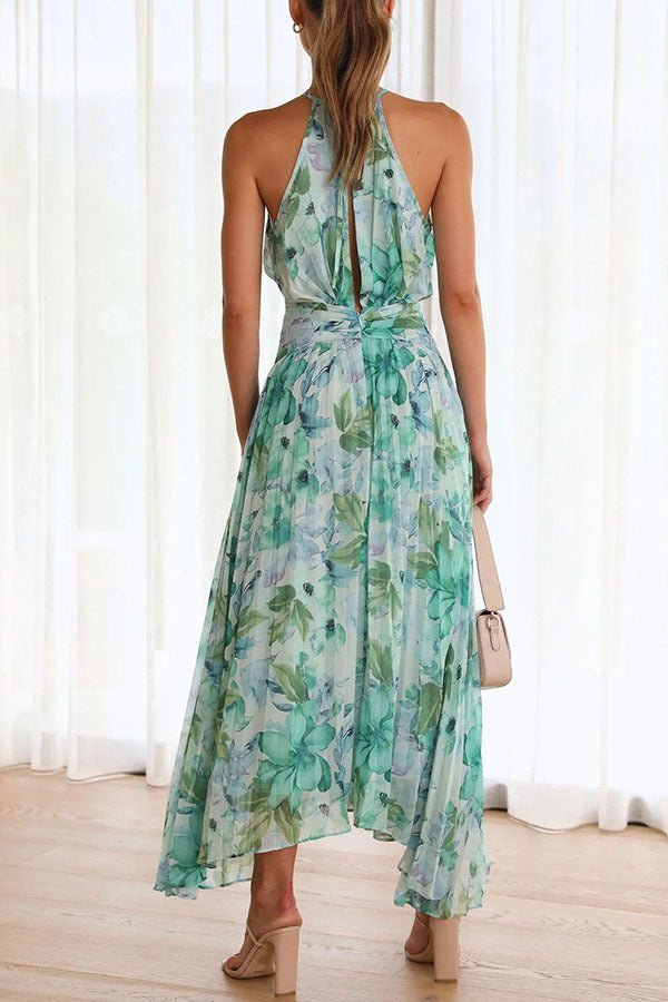 Sofia™ | Geplooide Bloemen Jurk