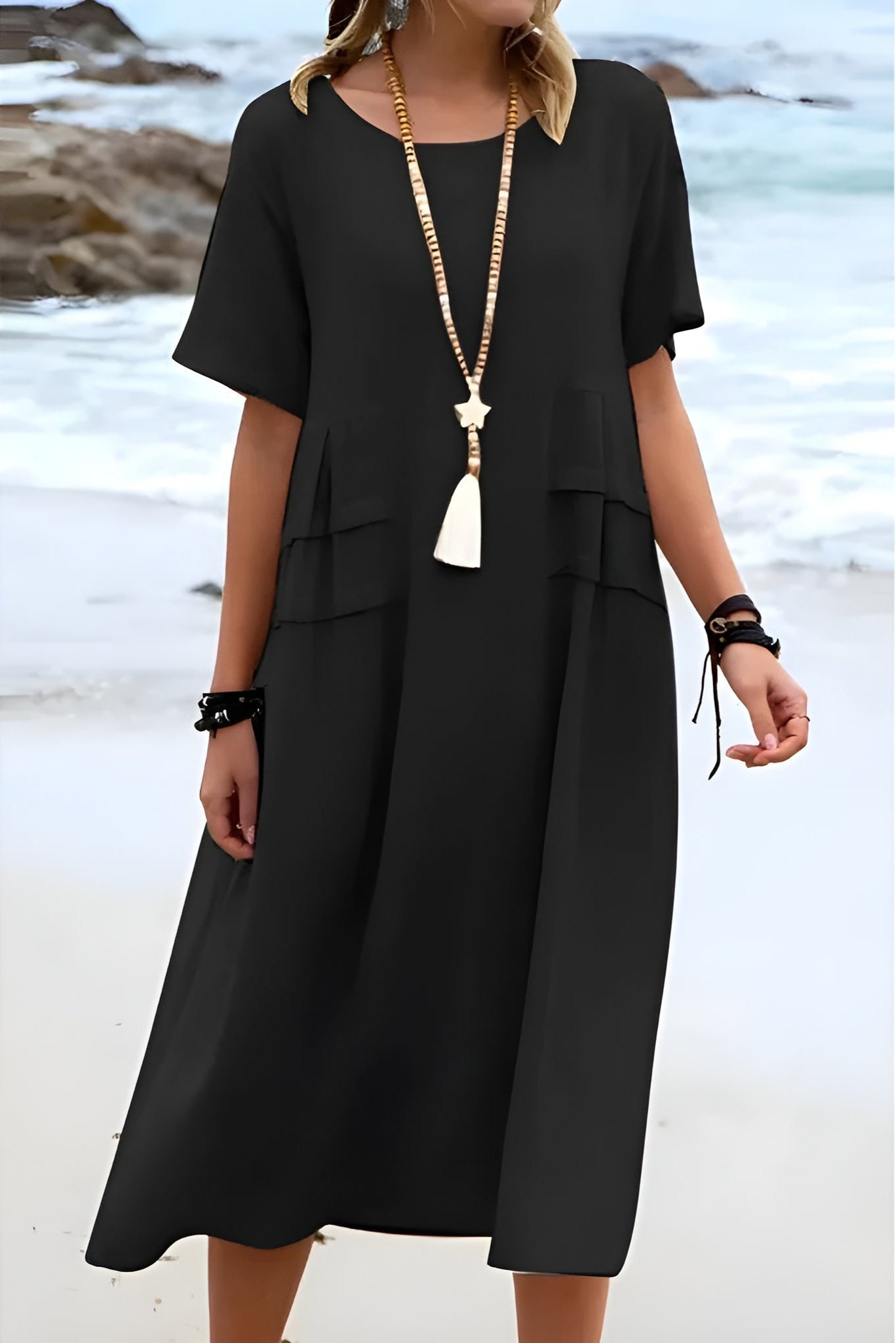 Martha™ | Elegante jurk met ronde hals