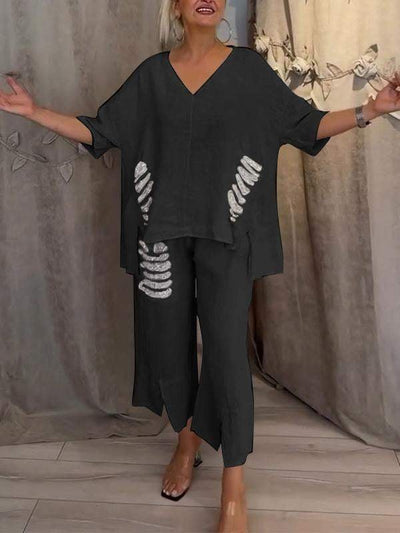 BIANCA | Tweedelig zomeroutfit met natuurlijke elegantie en zwevend comfort