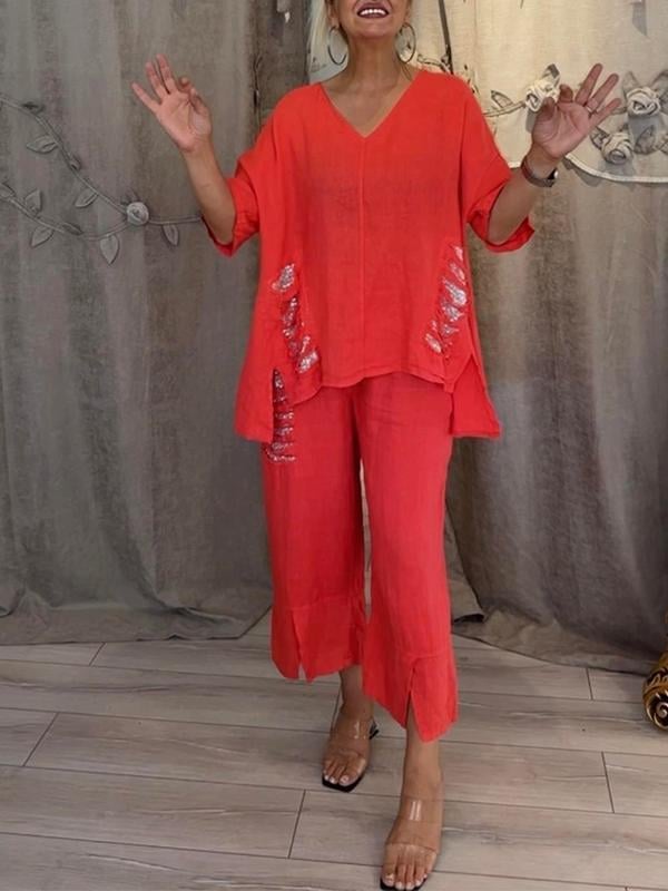 BIANCA | Tweedelig zomeroutfit met natuurlijke elegantie en zwevend comfort