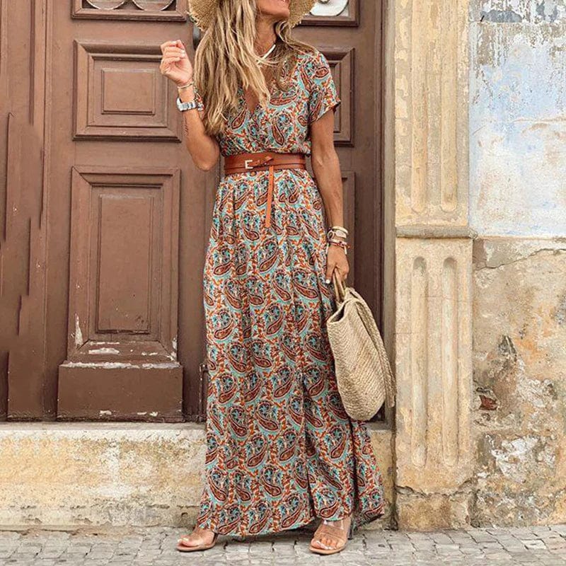 Karin™  | Elegante Ibiza-style jurk - Inclusief riem