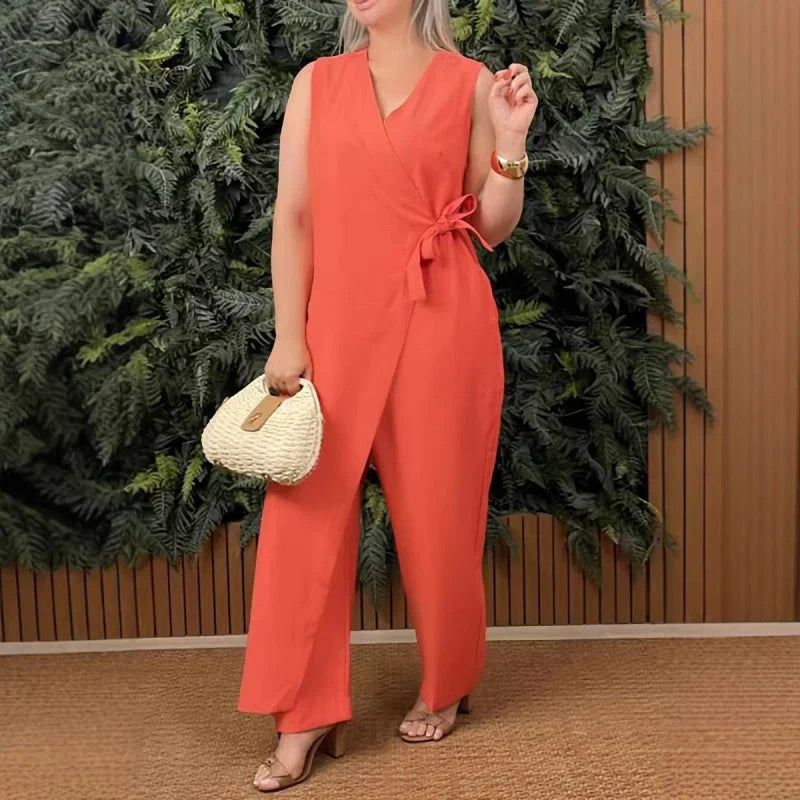 Inès | Elegante V-hals jumpsuit