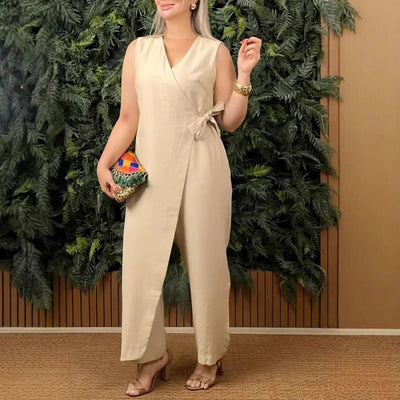 Inès | Elegante V-hals jumpsuit