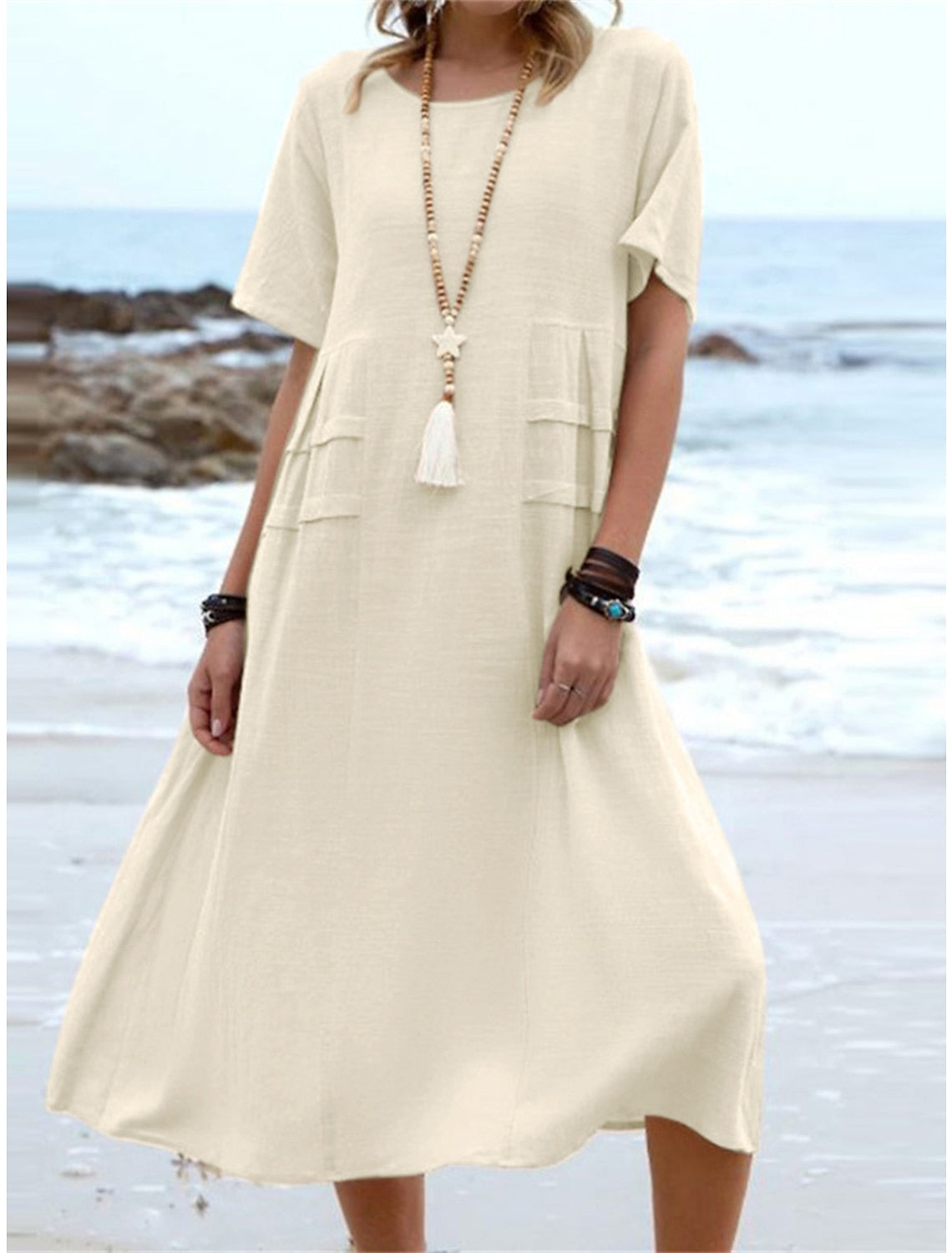 Martha™ | Elegante jurk met ronde hals