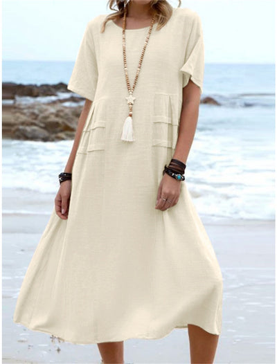 Martha™ | Elegante jurk met ronde hals
