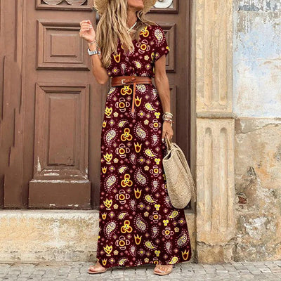 Karin™  | Elegante Ibiza-style jurk - Inclusief riem